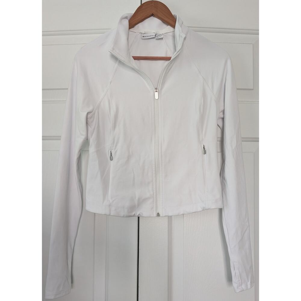 Athleta White Salutation Crop Jacket - Picture 2 of 10